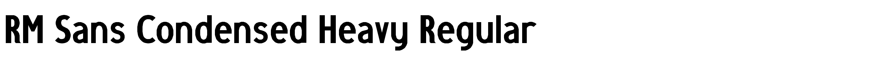 RM Sans Condensed Heavy Regular